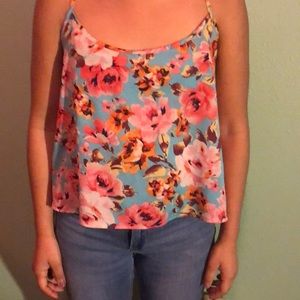 Flowered tank top